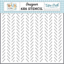 Echo Park - Our Baby Boy - Darling Dashes 6x6 Stencil