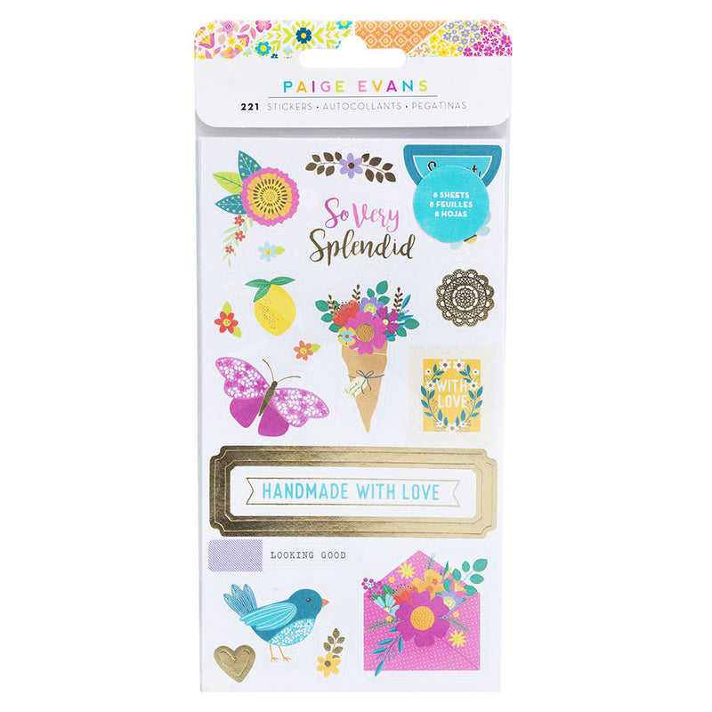 Paige Evans - Splendid - Cardstock Sticker Book