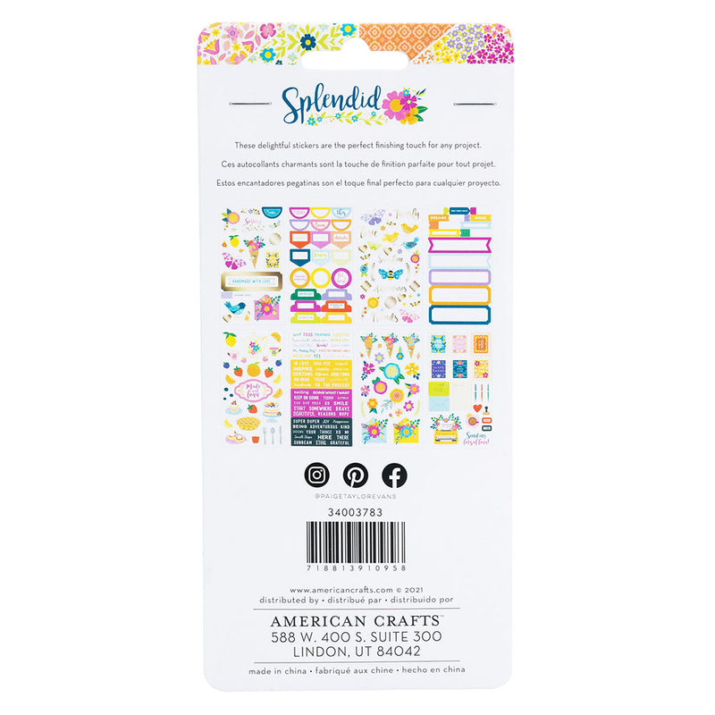 Paige Evans - Splendid - Cardstock Sticker Book