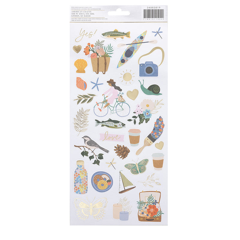 Jen Hadfield - Live and Let Grow - Stickers - Gold Foil Accents