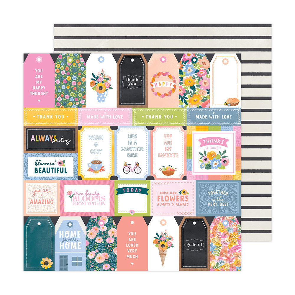 Paige Evans - Garden Shoppe - 12 x 12 Double Sided Paper - Paper 13