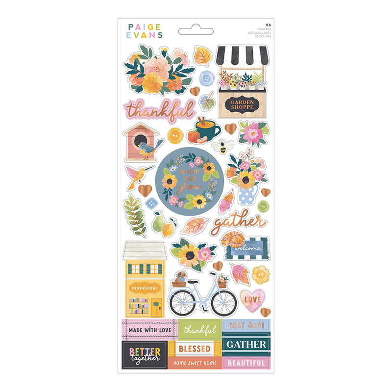 Paige Evans - Garden Shoppe - 6 x 12 Cardstock Stickers