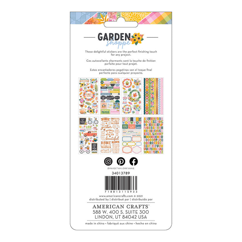 Paige Evans - Garden Shoppe - Cardstock Sticker Book