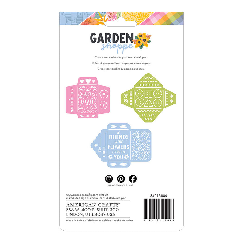 Paige Evans - Garden Shoppe - Stencils - Mini Envelope