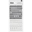 BO BUNNY - TUXEDOS AND TIARAS - ALPHA - FOAM - BLACK & WHITE GLITTER (243 PIECE)