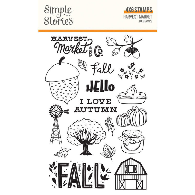 Simple Stories - Harvest Market - Clear Photopolymer Stamps