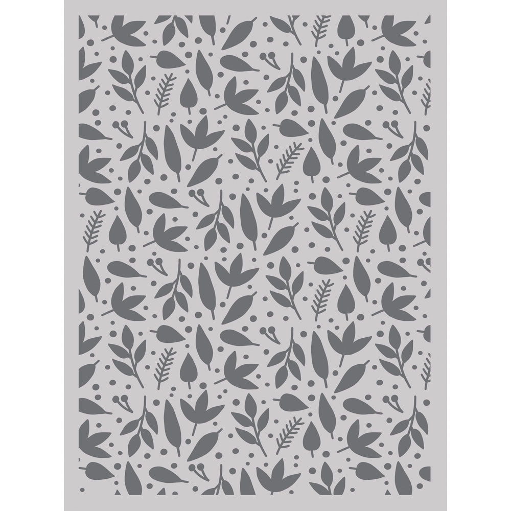 Simple Stories - Harvest Market - 6 x 8 Stencil - Falling Leaves