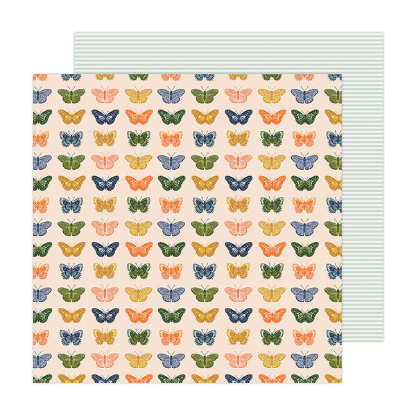 Jen Hadfield - Live and Let Grow - 12 x 12 Double Sided Paper - Fly Away