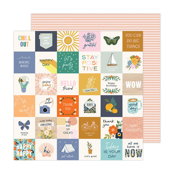 Jen Hadfield - Live and Let Grow - 12 x 12 Double Sided Paper - Let's Grow