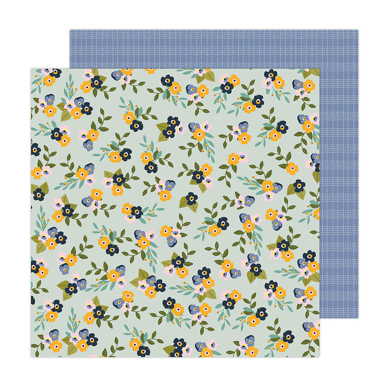 Jen Hadfield - Live and Let Grow - 12 x 12 Double Sided Paper - Pansies