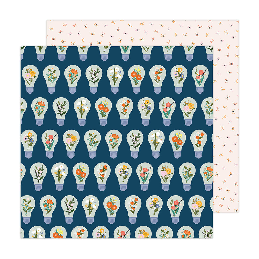 Jen Hadfield - Live and Let Grow - 12 x 12 Double Sided Paper - Bright Blooms
