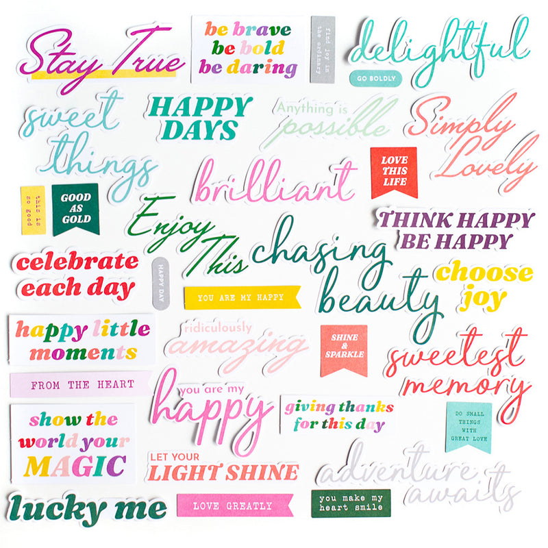 Pinkfresh Studio - Delightful - Ephemera Pack - Titles