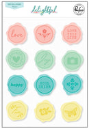 Pinkfresh Studio - Delightful - Puffy Stickers - Wax Seals