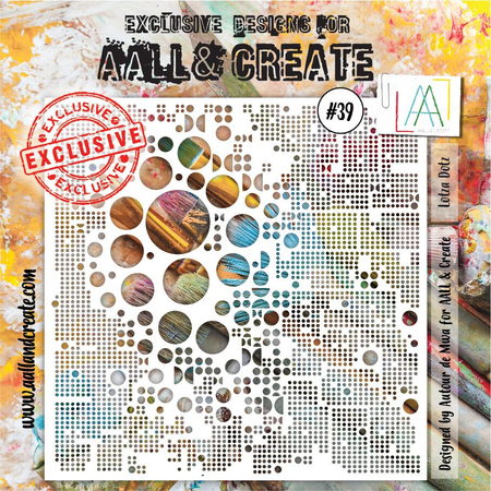 AALL & CREATE - 6"X6" STENCIL - LOTZA DOTZ #39