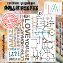 AALL & CREATE - 6"X6" STENCIL - CIRCUIT
